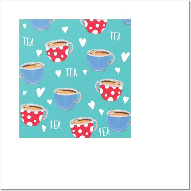 I love drinking tea Wall Art by nickemporium1